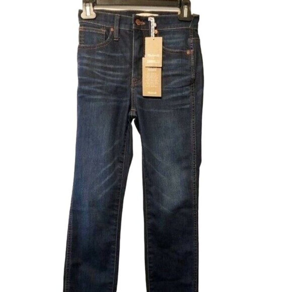 Madewell 10" High Rise Skinny Blue ThermoLite Jeans 5 Pocket Jeans23